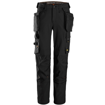 6771 AllroundWork, Pantalon en tissu entièrement extensible pour femme avec poches holster détachables