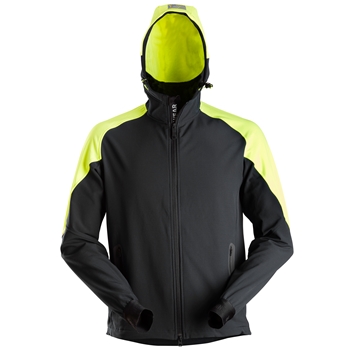 8025 Sweat-shirt à capuche zippé en néon