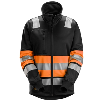 8077 Veste pour femme avec fermeture à glissière pleine longueur haute visibilité Classe 1