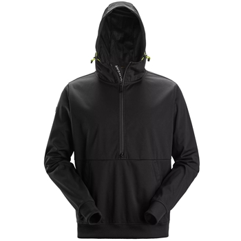 8400 FlexiWork, Sweat-shirt à capuche demi-zippé en tissu extensible coupe-vent