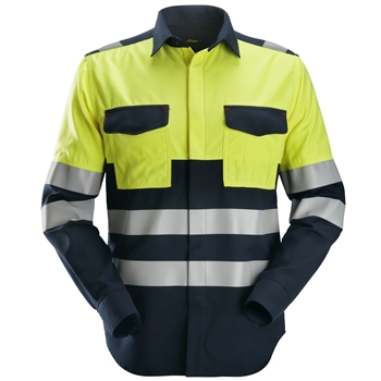 8560 ProtecWork, Chemise de soudeur manches longues haute visibilité, Classe 1