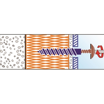 Cheville pour isolants cuivrée PROFIX IPS-D