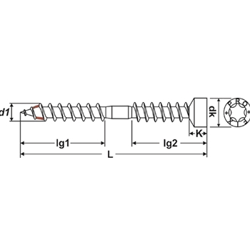 Konstruktionsschrauben PRO-CUT®-CCZ (CombiConnect)