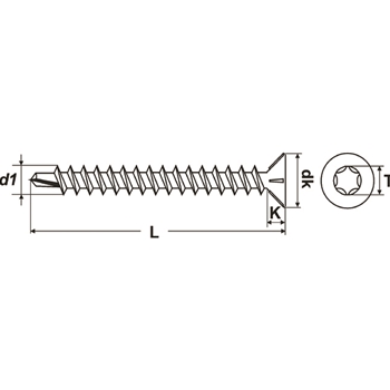 Drillspan-Beschlagschrauben PROFIX