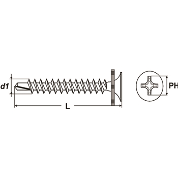 Schnellbau-Bohrschrauben gegurtet PROFIX SB221