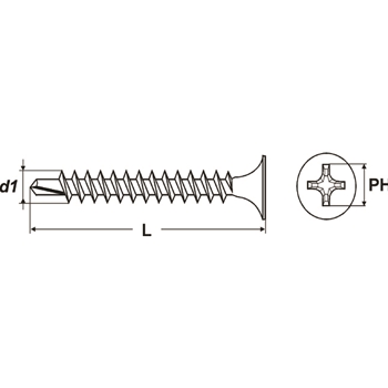 Schnellbau-Bohrschrauben PROFIX SPB