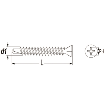 Gipsfaserplatten-Schrauben PROFIX GSP-B