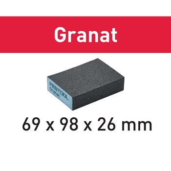 Handschleifblock Granat 69x98x26 36 GR/6