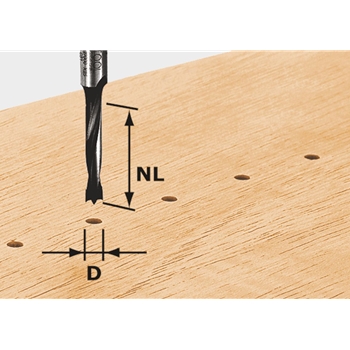 Foret pour chevilles HW S8 D8/30 Z