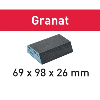 Handschleifblock Granat 69x98x26 120 CO GR/6